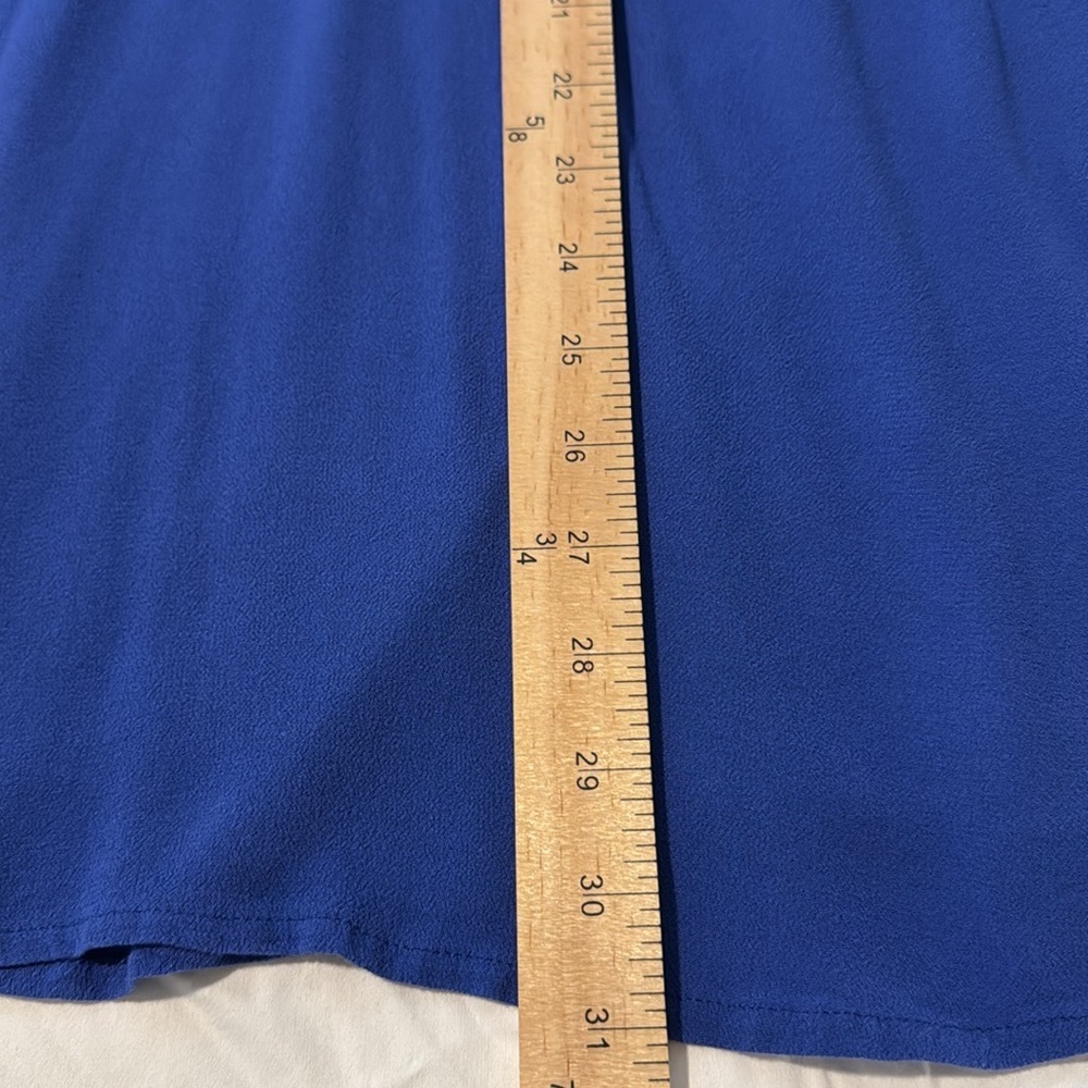 Free People Drift Away Cold Shoulder Long Sleeve Dress Blue Size S -Keyhole Back - Picture 6 of 8